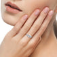 925 Sterling Silver VVS Moissanite Diamond Three Stone