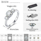 925 Sterling Silver VVS Moissanite Diamond Three Stone