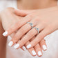 925 Sterling Silver VVS Moissanite Diamond Ring