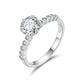 925 Sterling Silver VVS Moissanite Diamond Ring