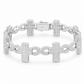 8mm Infinity Cross Cuban Link Bracelet