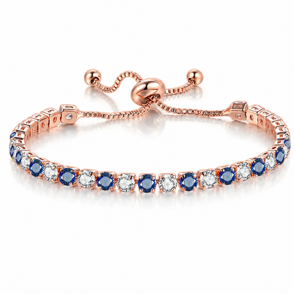 Rainbow Cubic Zirconia Tennis Bracelet