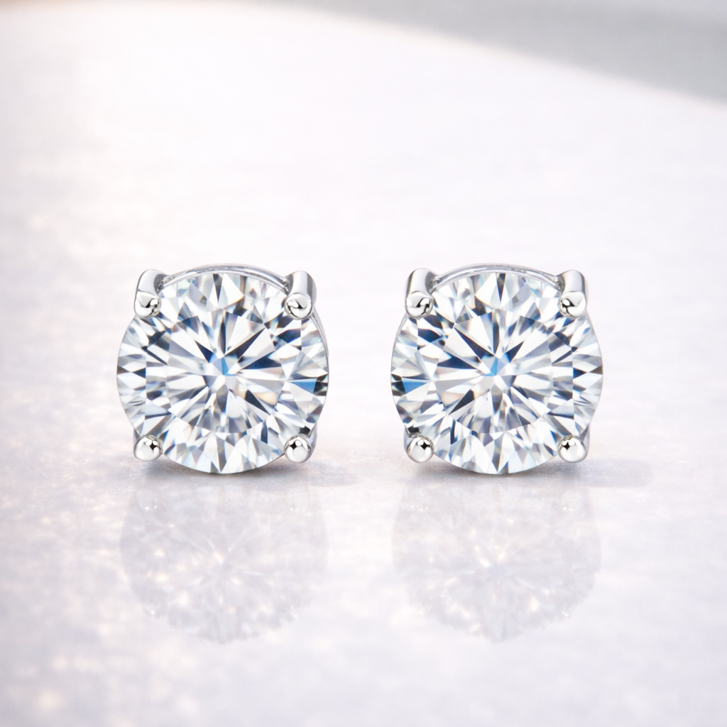 3 Carat Diamond Stud Earrings