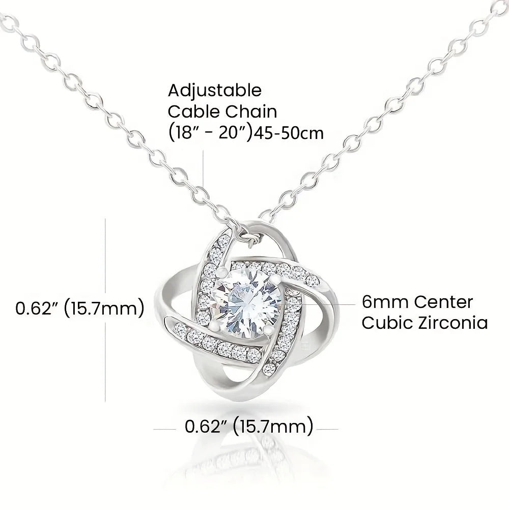 Projection Interlocked Pendant Necklace