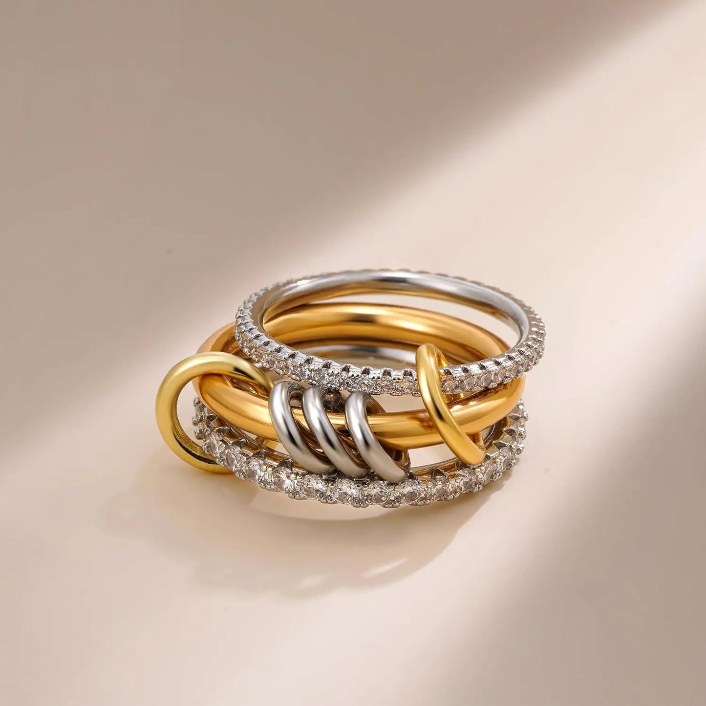 Cubic Zirconia Stackable Rings