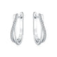 Elegant Zircon Hoop Earrings