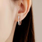 Elegant Zircon Hoop Earrings