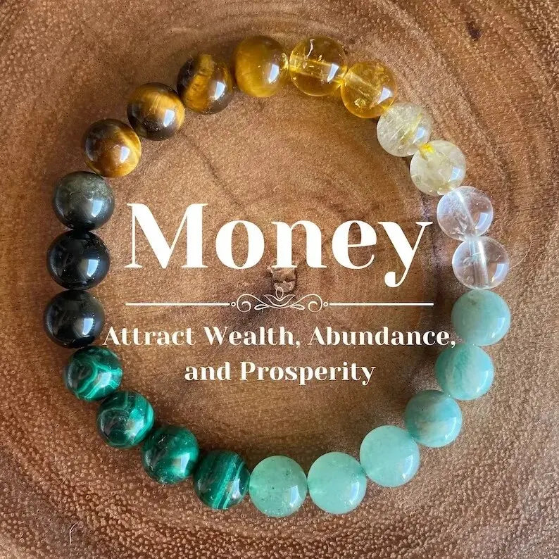 Natural Gemstone Wealth Bracelet
