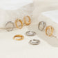 Chunky Gold & Silver Stackable Ring