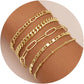 Gold Layered Bracelet Set