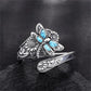 Vintage Dragonfly Turquoise Ring