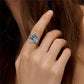 Vintage Dragonfly Turquoise Ring