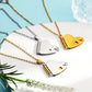 Heart Book Pendant Necklace