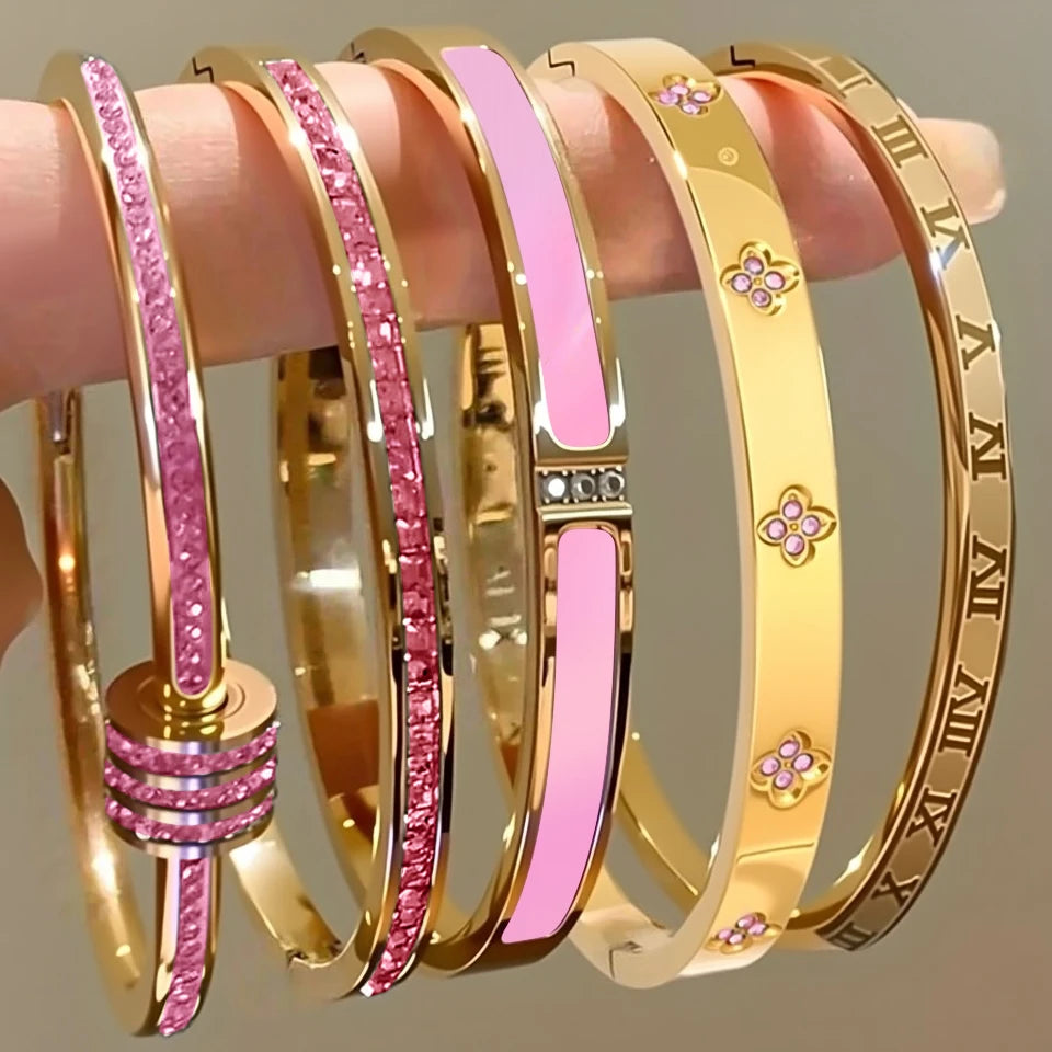 Roman Numeral Bracelet Set