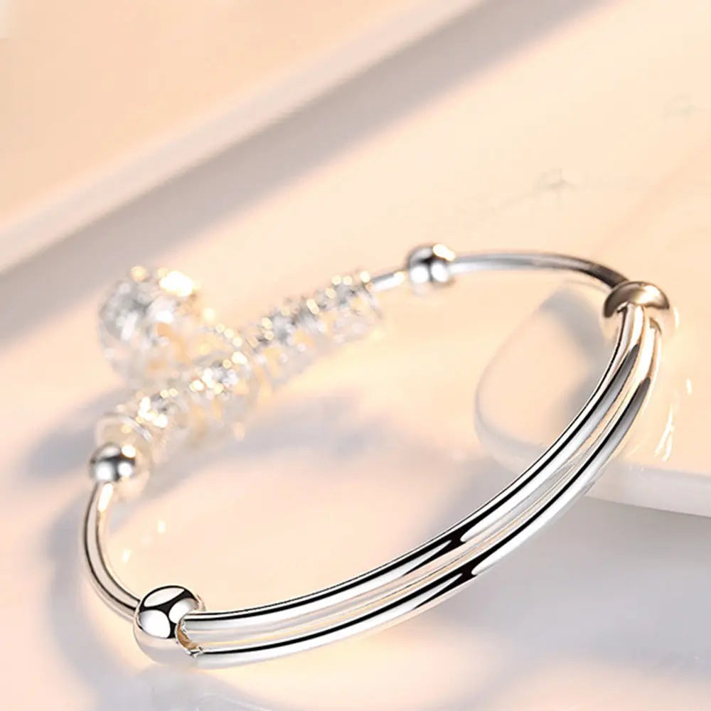 Elegant Silver Charm Bracelet
