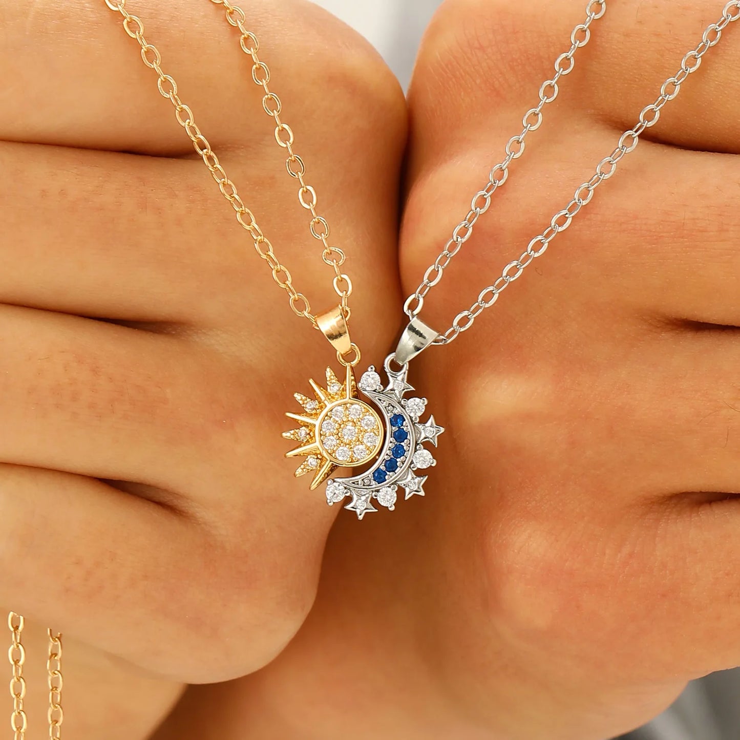 Magnetic Couple Necklace