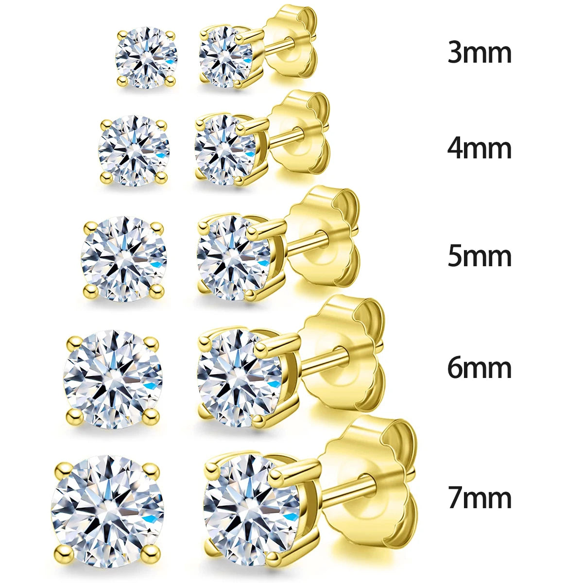 3 Carat Diamond Stud Earrings