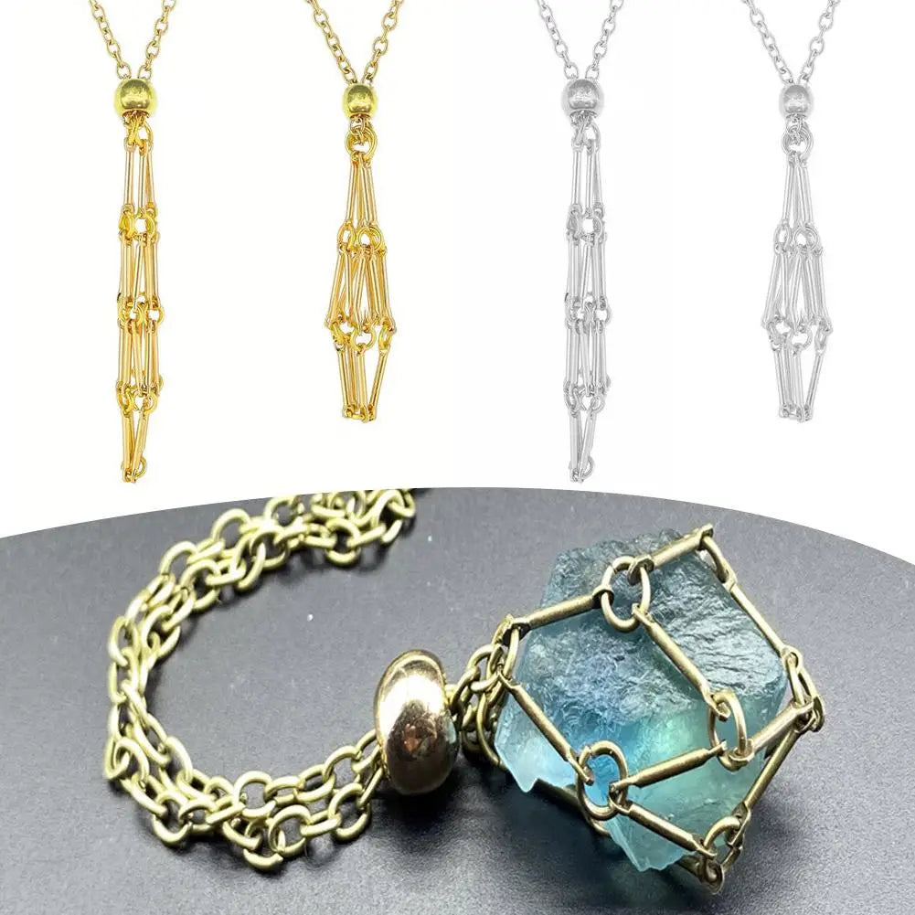 Crystal Cage Necklace