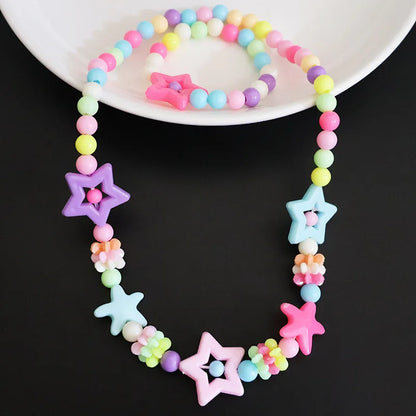 Rainbow Princess Necklace & Bracelet Set