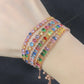 Rainbow Cubic Zirconia Tennis Bracelet