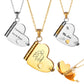 Heart Book Pendant Necklace