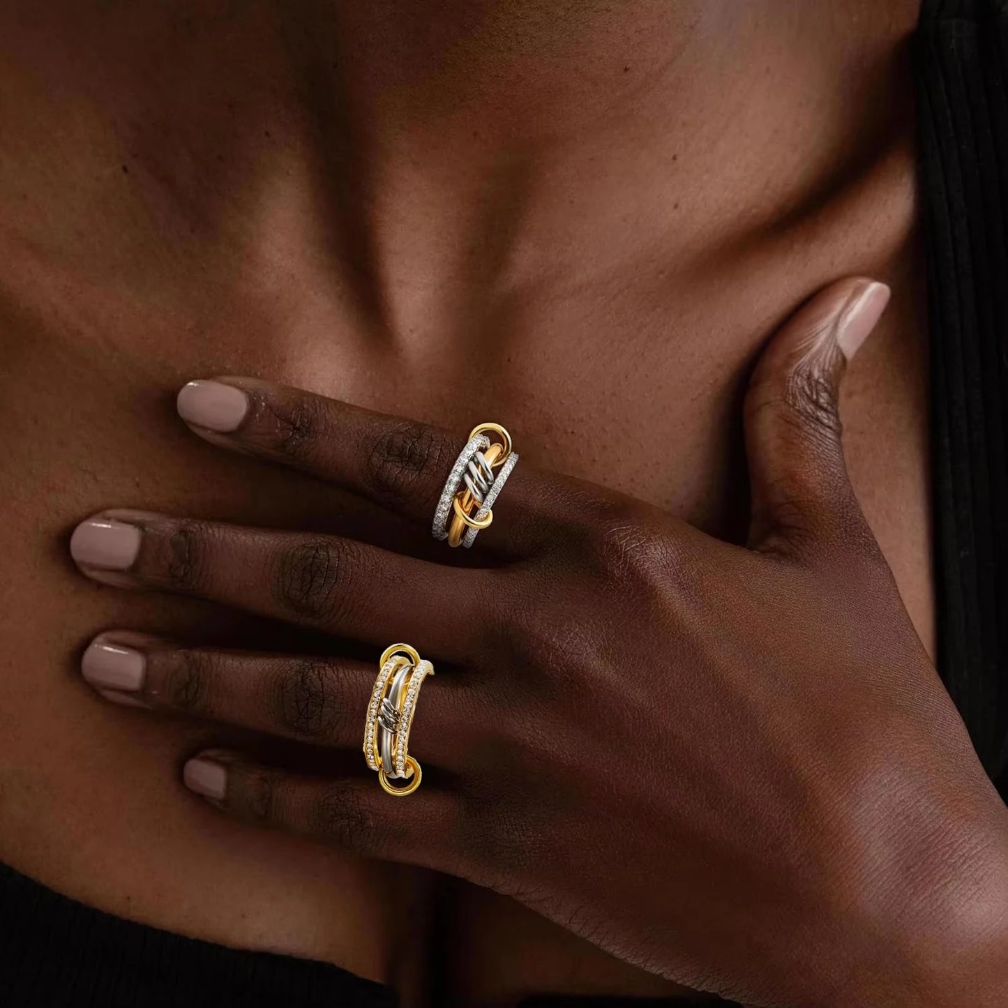 Cubic Zirconia Stackable Rings
