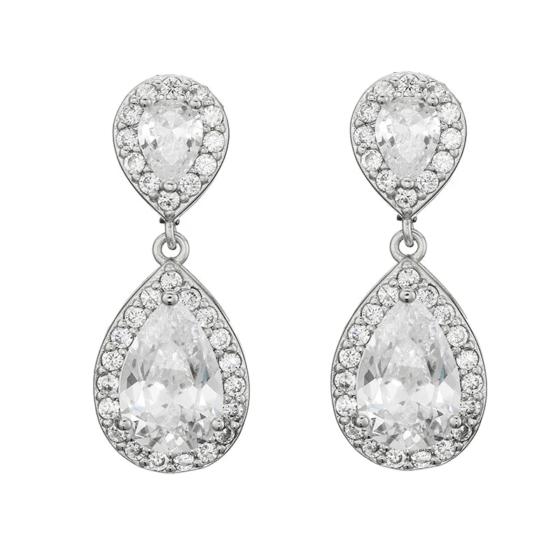 Water Drop Cubic Zirconia Dangle