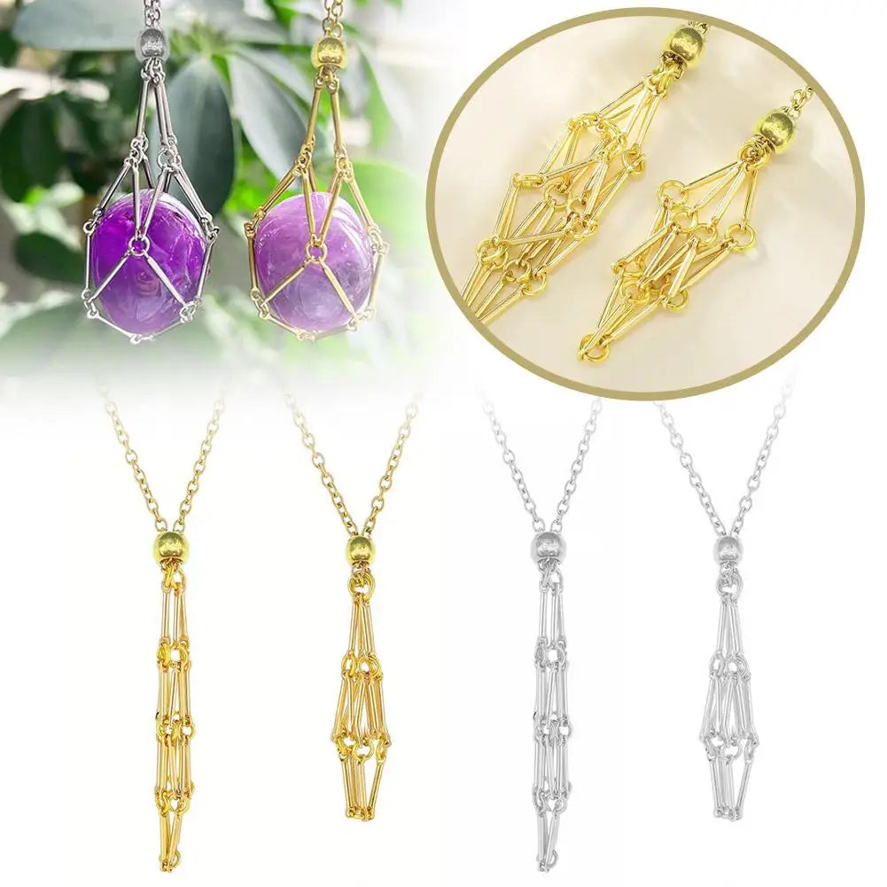 Crystal Cage Necklace