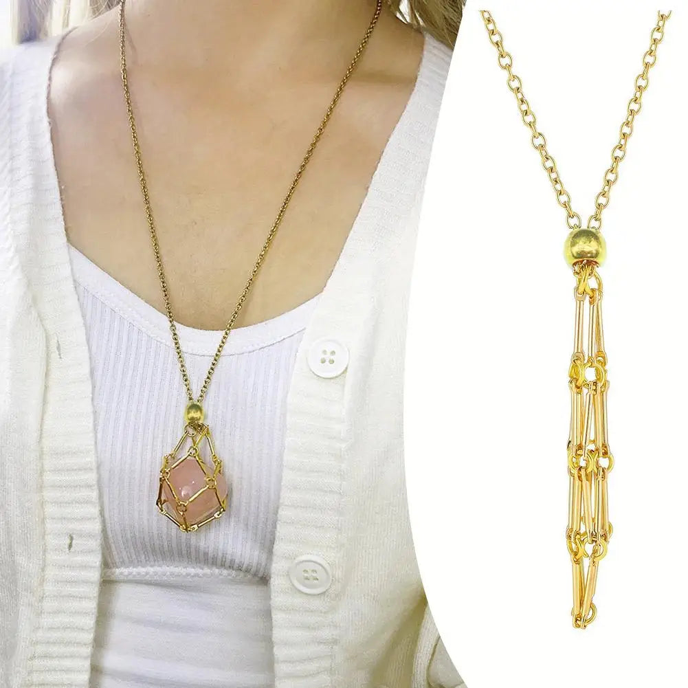 Crystal Cage Necklace