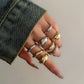 Chunky Gold & Silver Stackable Ring