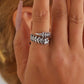 Vintage Gothic Spine Ring for Women