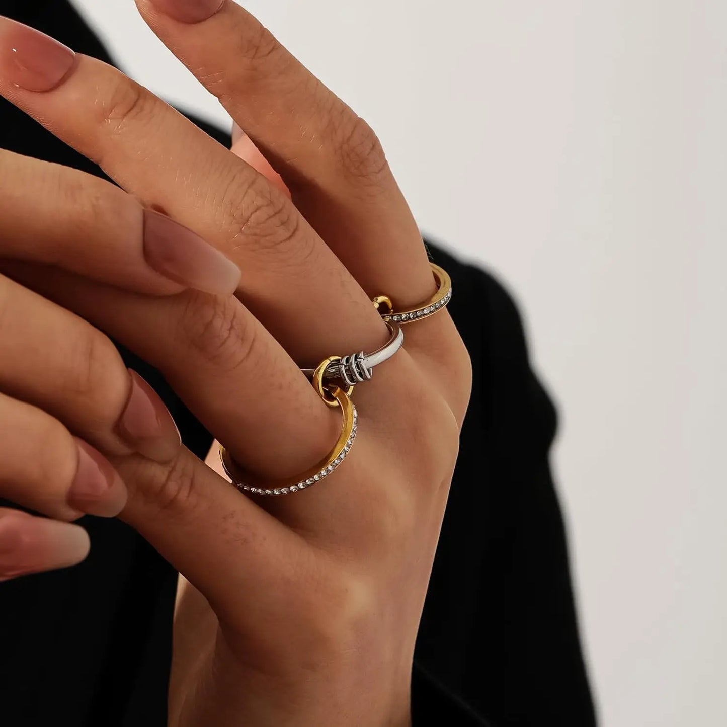 Cubic Zirconia Stackable Rings