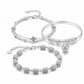 Elegant Silver Charm Bracelet