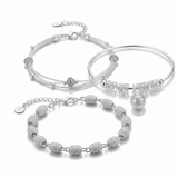 Elegant Silver Charm Bracelet