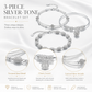 Elegant Silver Charm Bracelet