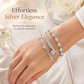 Elegant Silver Charm Bracelet