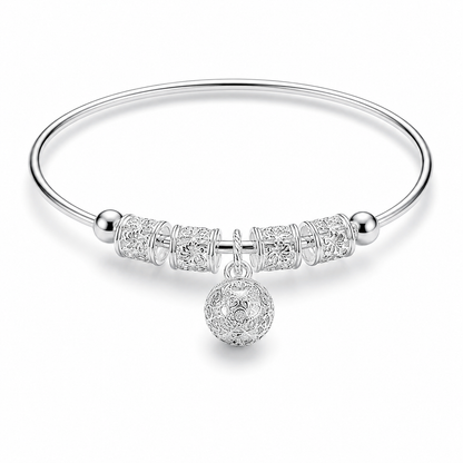 Elegant Silver Charm Bracelet