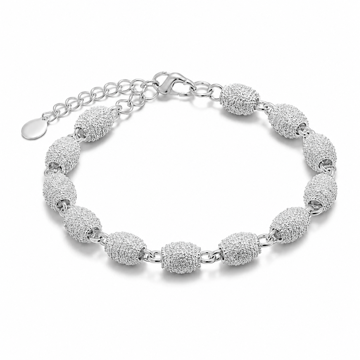 Elegant Silver Charm Bracelet
