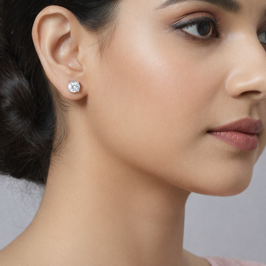 3 Carat Diamond Stud Earrings