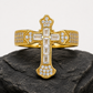 Baguette Iris Cross Ring