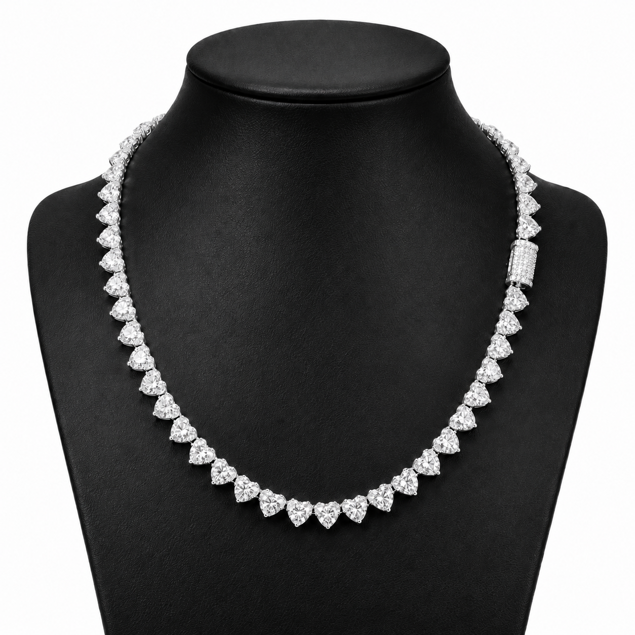 7mm Heart Cut Tennis Chain