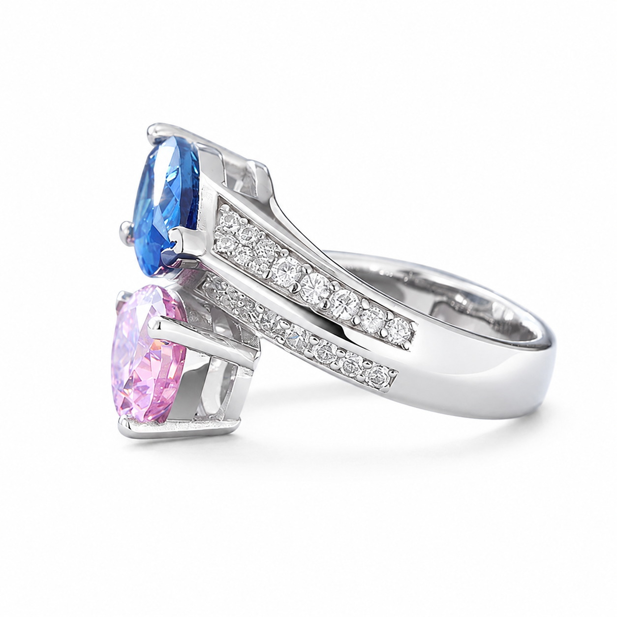 925 Sterling Silver Water Drop Finger Knuckle  Adjustable Rings