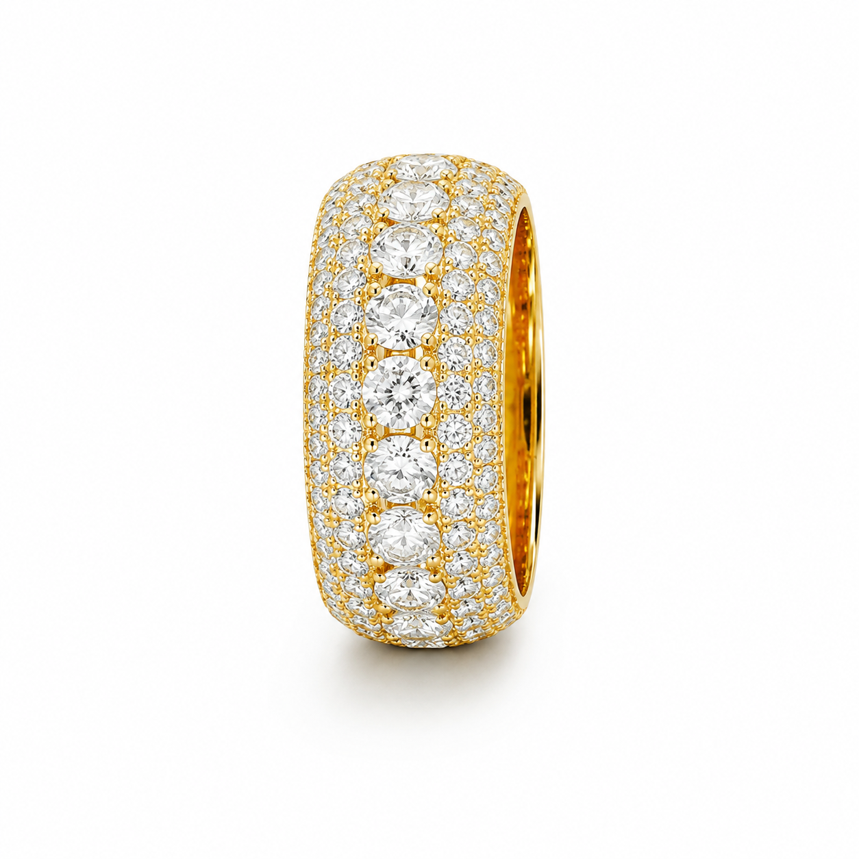 Vvs Moissanite 925 Silver Hip Hop Diamond Ring