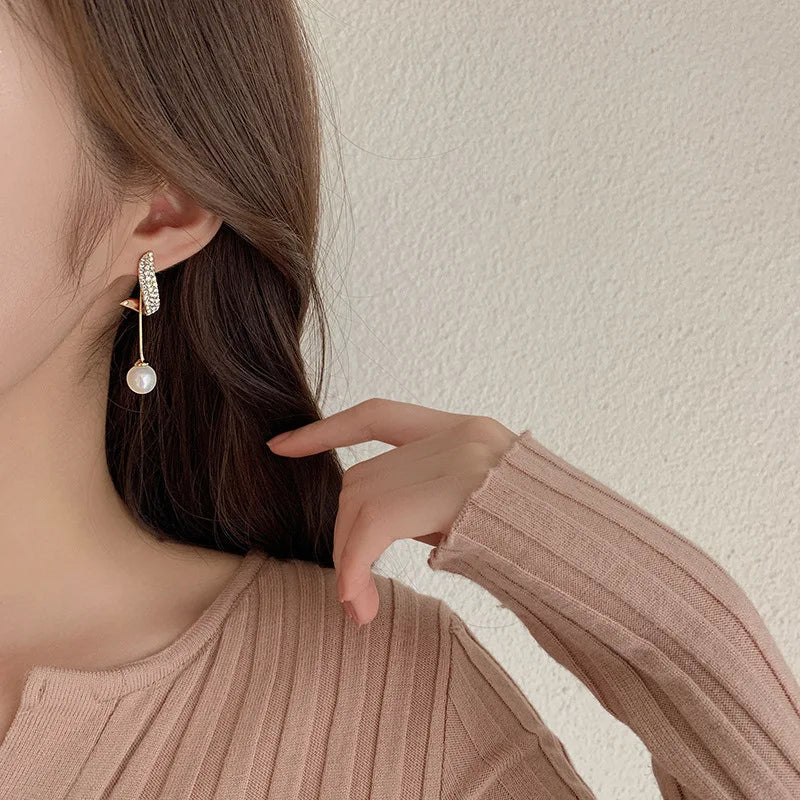 Veloura Pearl Drop Earrings