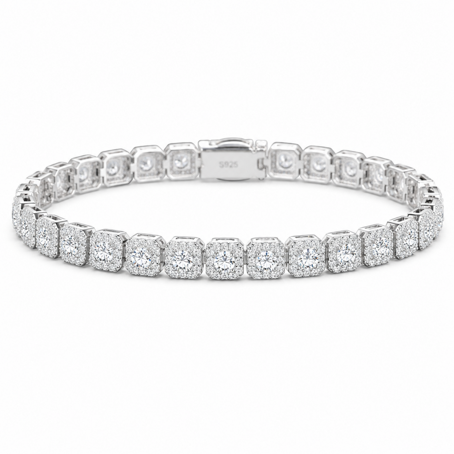 6mm Halo Tennis Bracelet