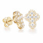 gold cross earrings