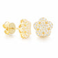 gold diamond earrings

