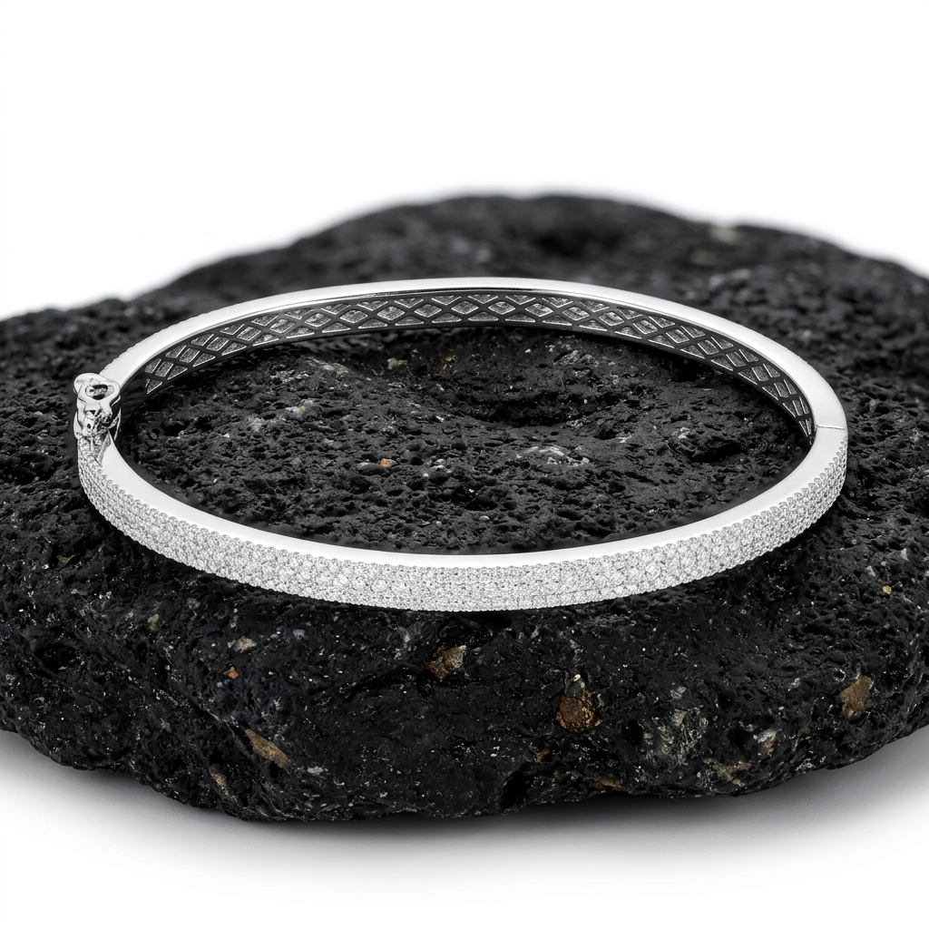 4mm 3 Rows Bracelet Bangle