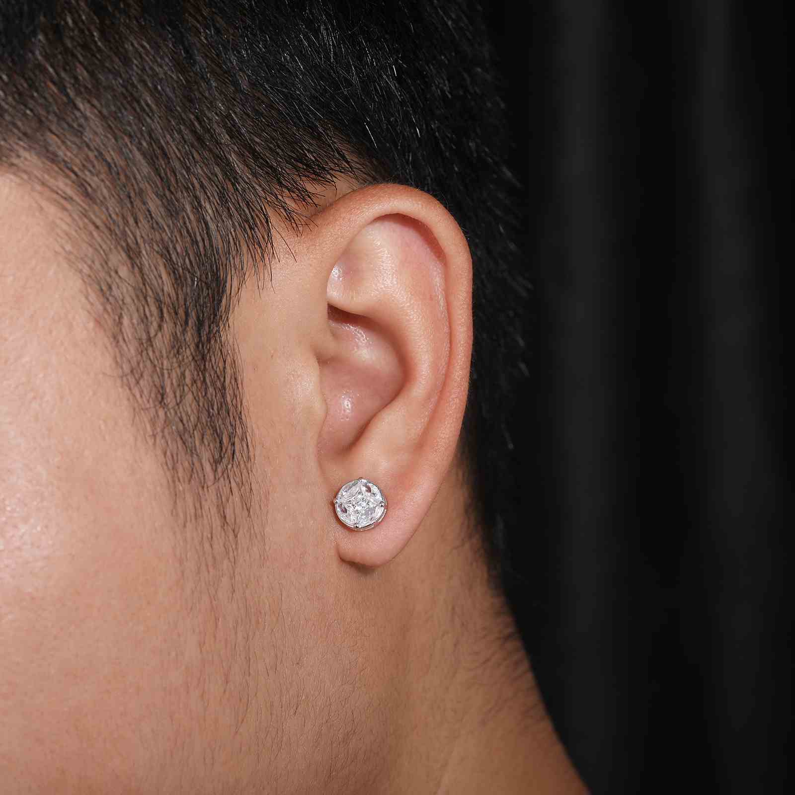 lab created diamond earrings
