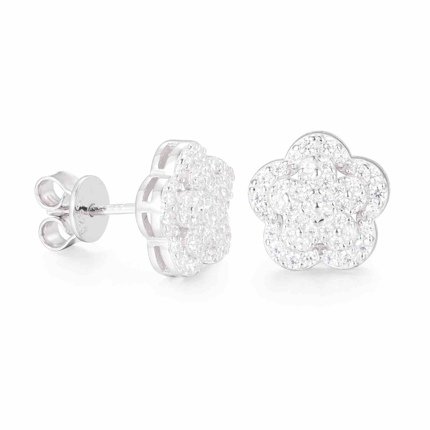 lab diamond stud earrings
